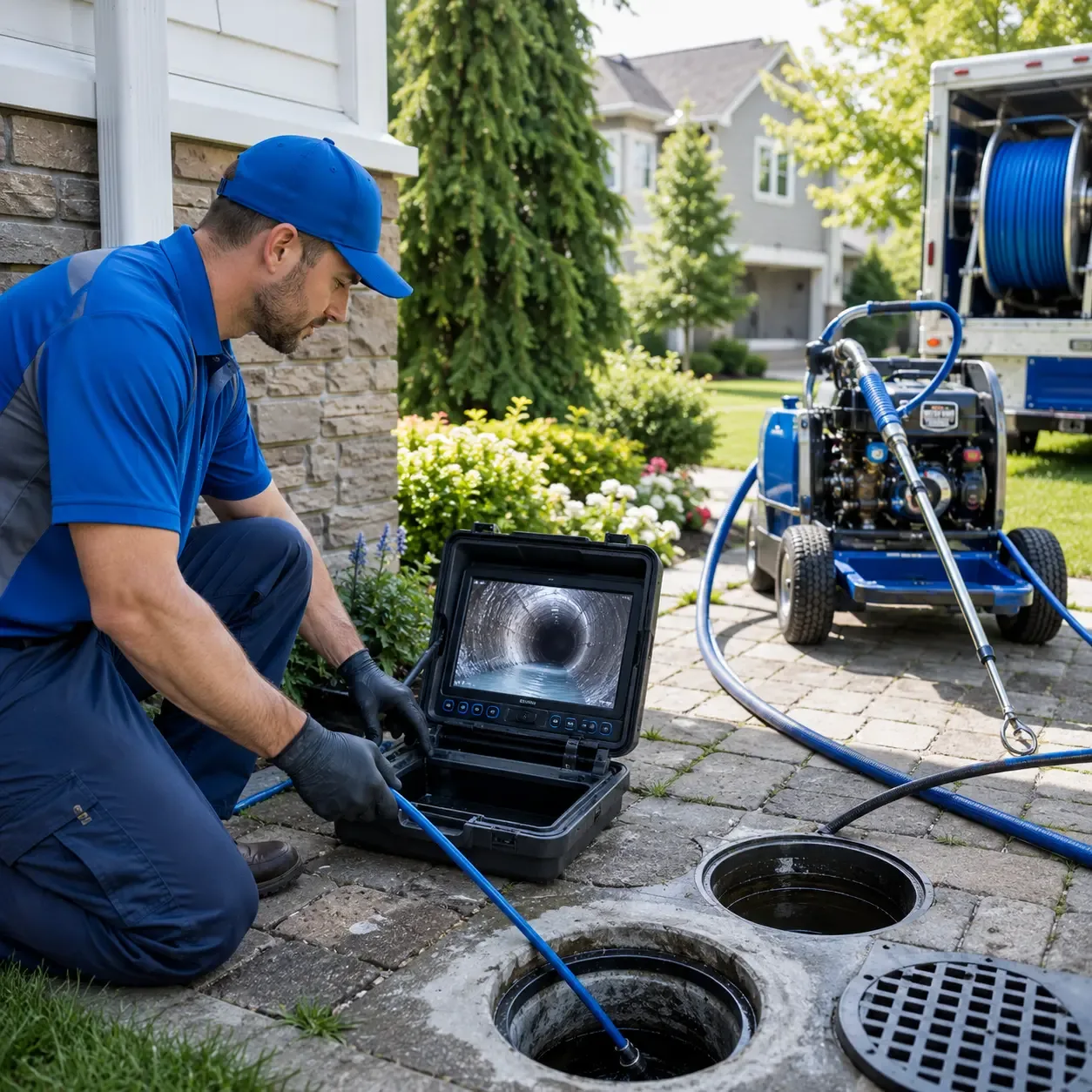 Outdoor drain cleaning professionals serving Lamont, MI