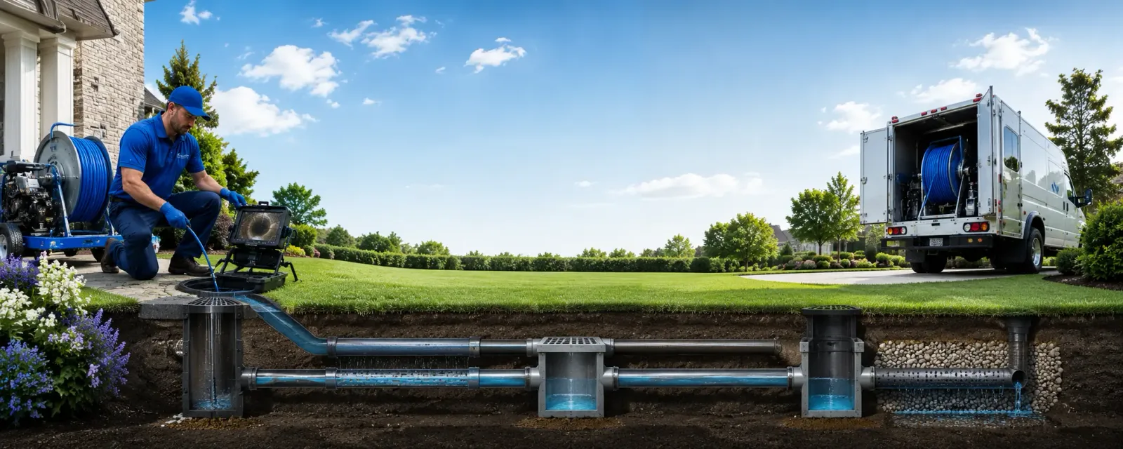Outdoor drain cleaning information for Lamont, MI